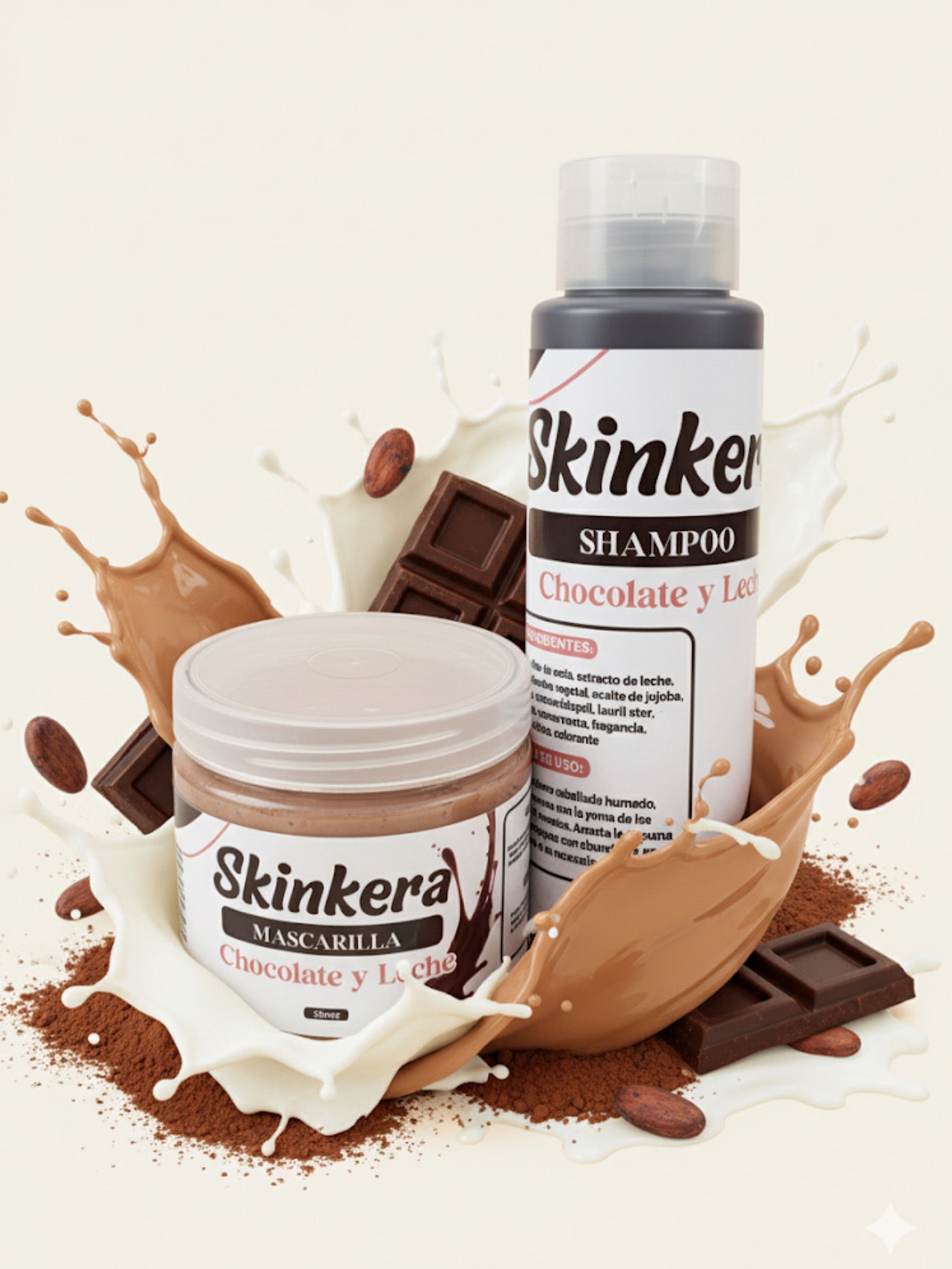 Shampoo chocolate y leche